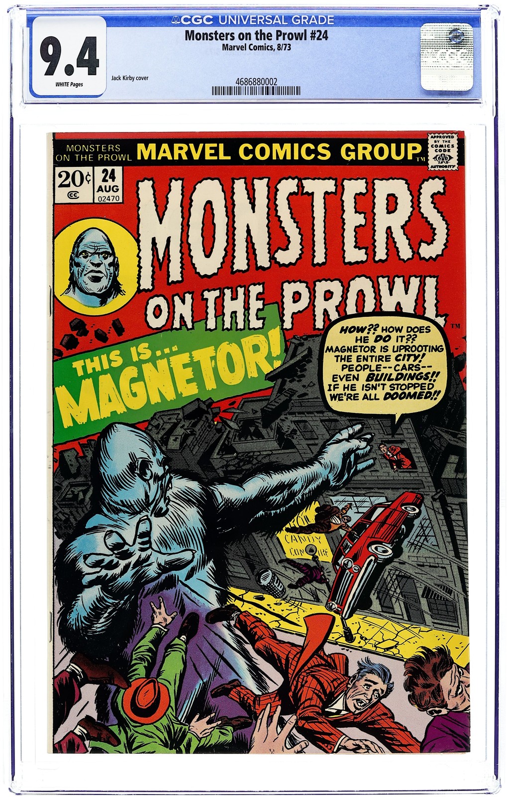 Monsters on the Prowl #24 CGC 9.4 1973 4686880002