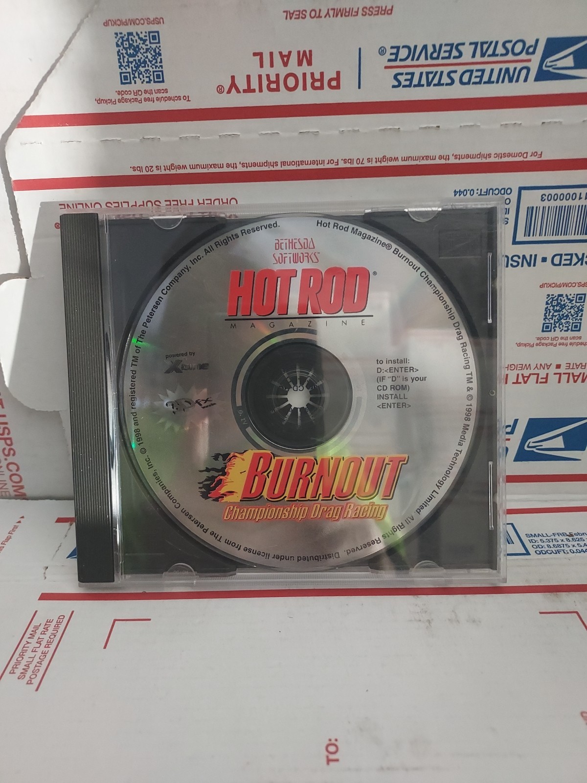 Hot Rod: Burnout Championship Drag Racing PC Cd-rom Disc Only Good Used - #139