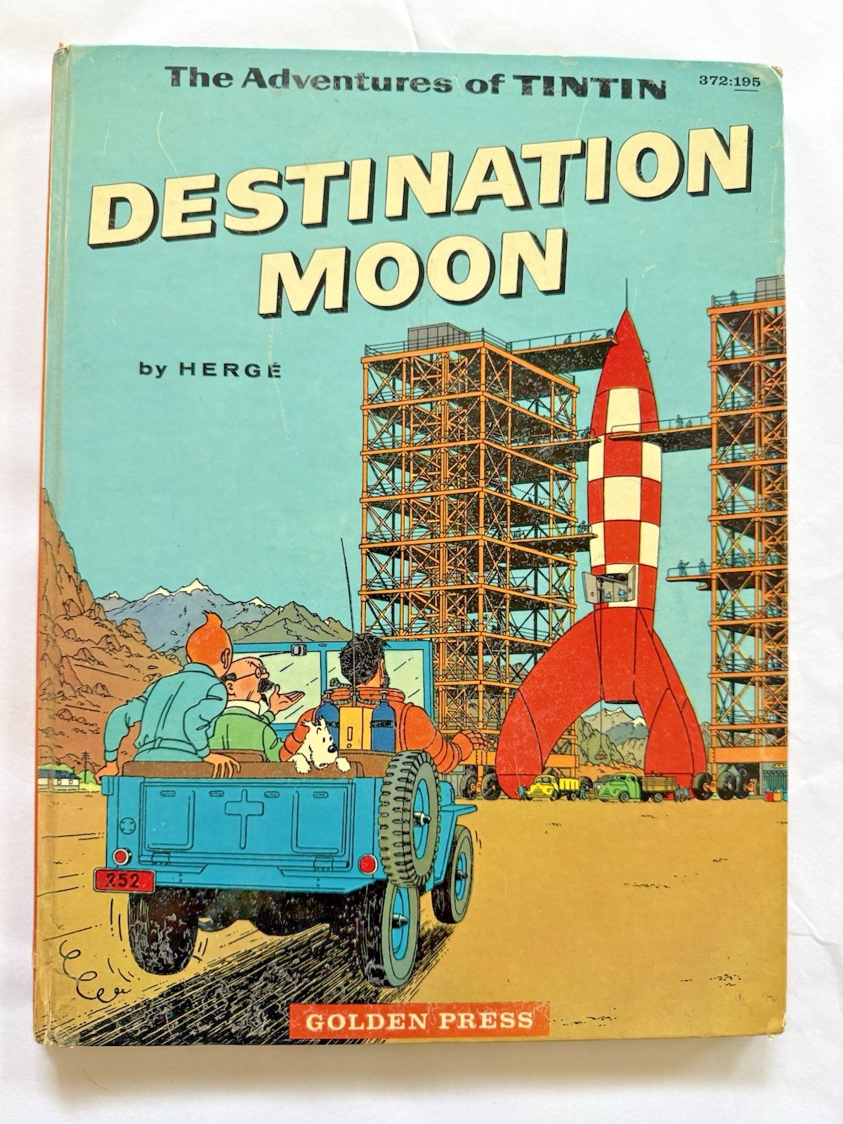Hergé The Adventures Tintin DESTINATION MOON by Golden Press 1st EDITION 1960