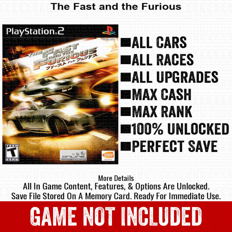 The Italian Job 100% PS2 Memory Card All CHEATS ITEMS