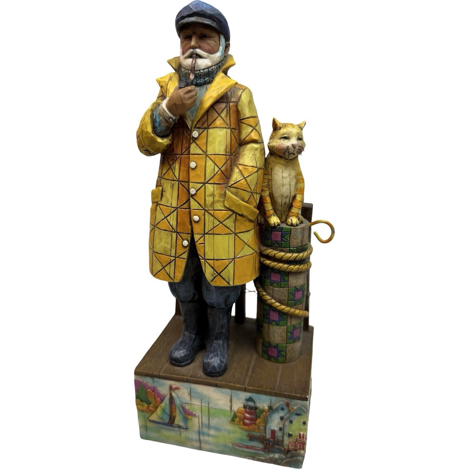 Jim Shore Heartwood Creek Old Salt Sea Captain Cat Shorelights Evening Star