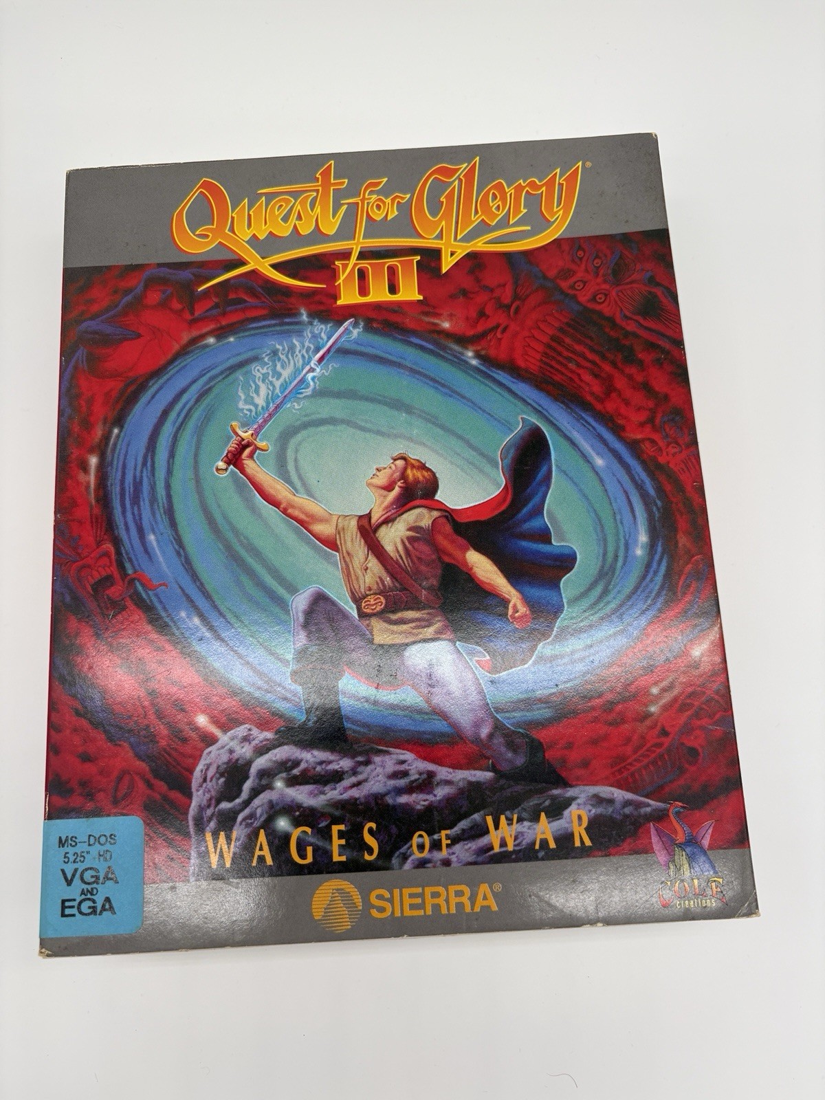 1992 PC Big Box Quest For Glory 3 III Wages of War Sierra Complete