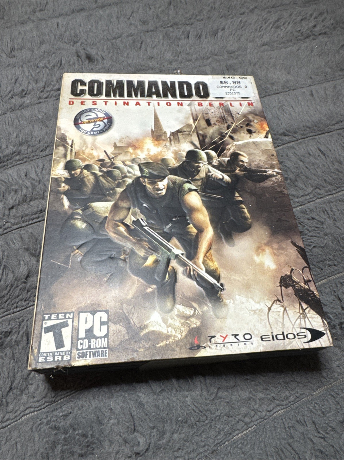 Commandos 3: Destination Berlin (PC Game, 2003) Slipcover Foldout Poster