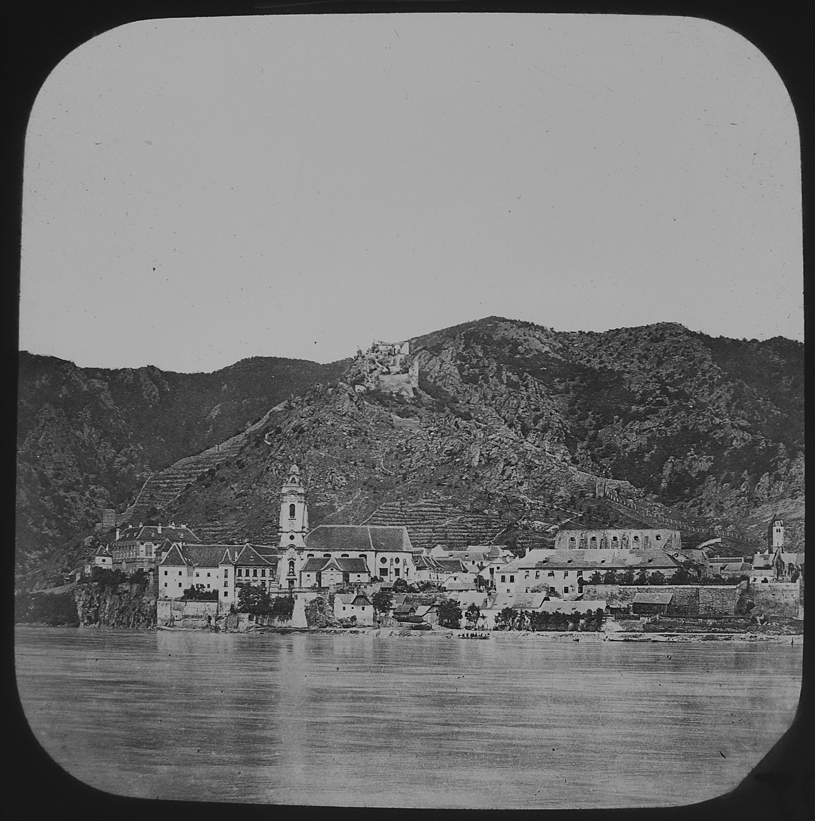 AUSTRIA Photo DURNSTEIN C1910 ANTIQUE Magic Lantern Slide Photograph