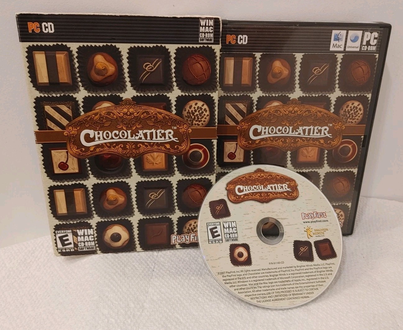 Chocolatier (Windows/Mac, 2007) PC Game. With Slipcover - Tested