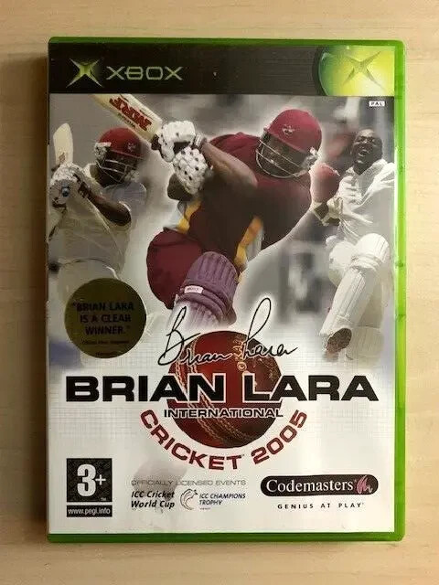 BRIAN LARA INTERNATIONAL CRICKET 2005 XBOX USED GAME ITA ENG COVER