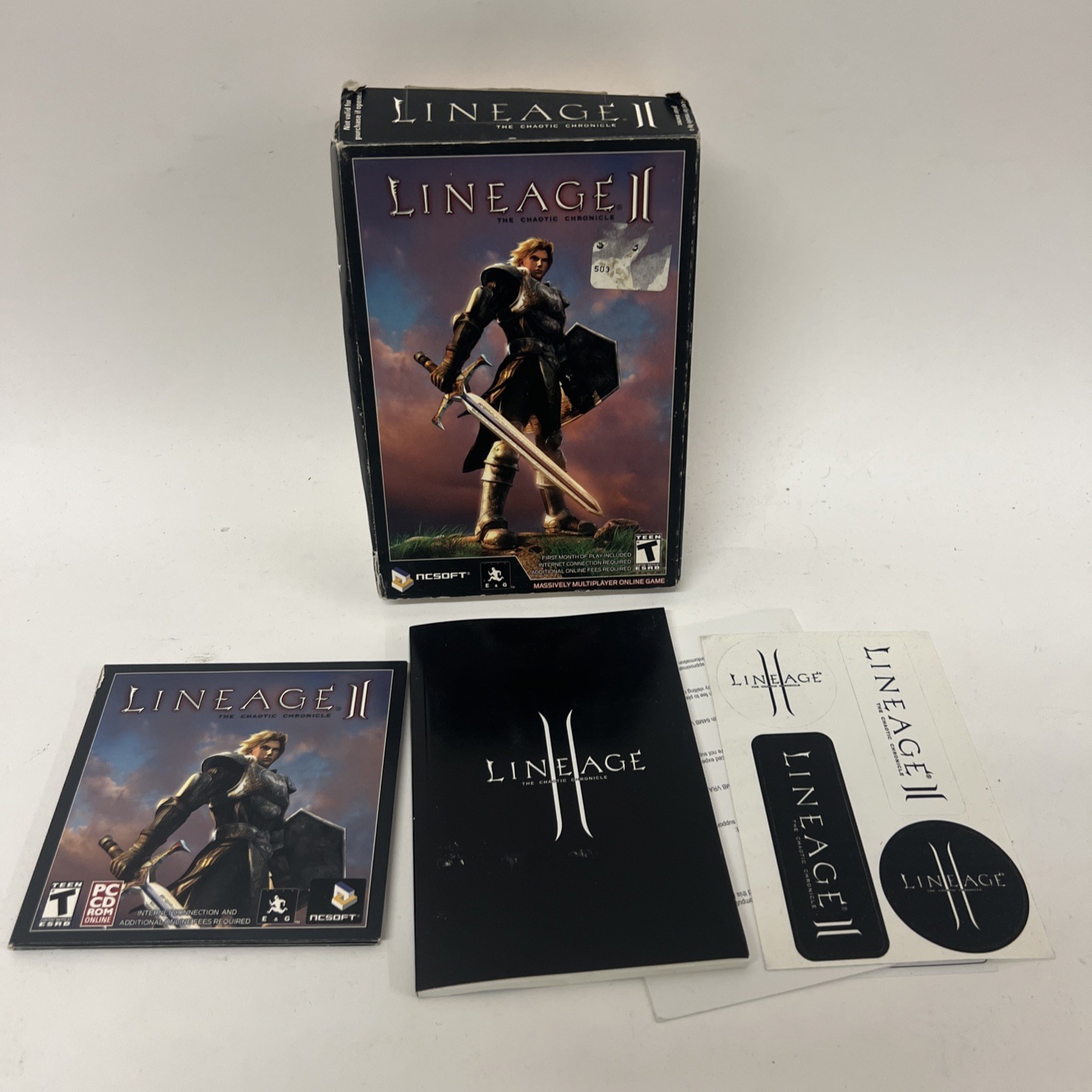 Lineage II - The Chaotic Chronicle for PC CD ROM 2 Disk Set ncsoft