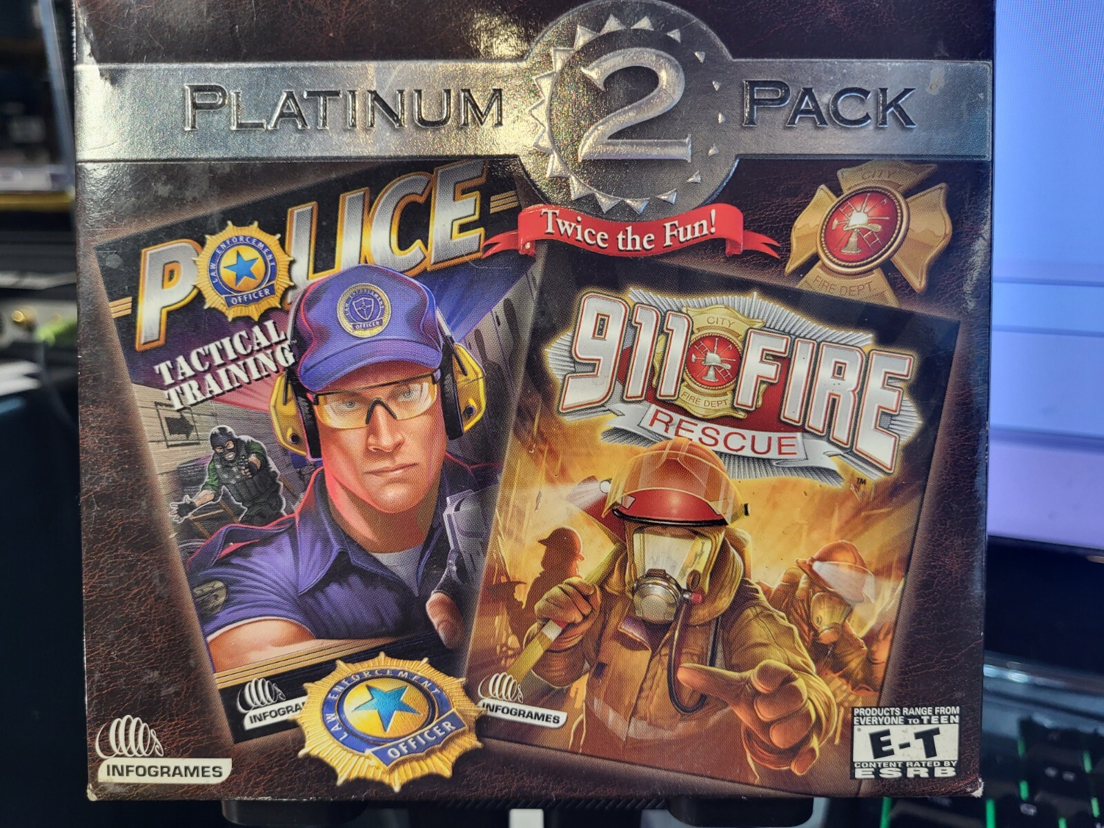 PLATINUM 2 PACK: Police TACTICAL TRAINING / 911 Fire RESCUE PC / NO SCRATCHES