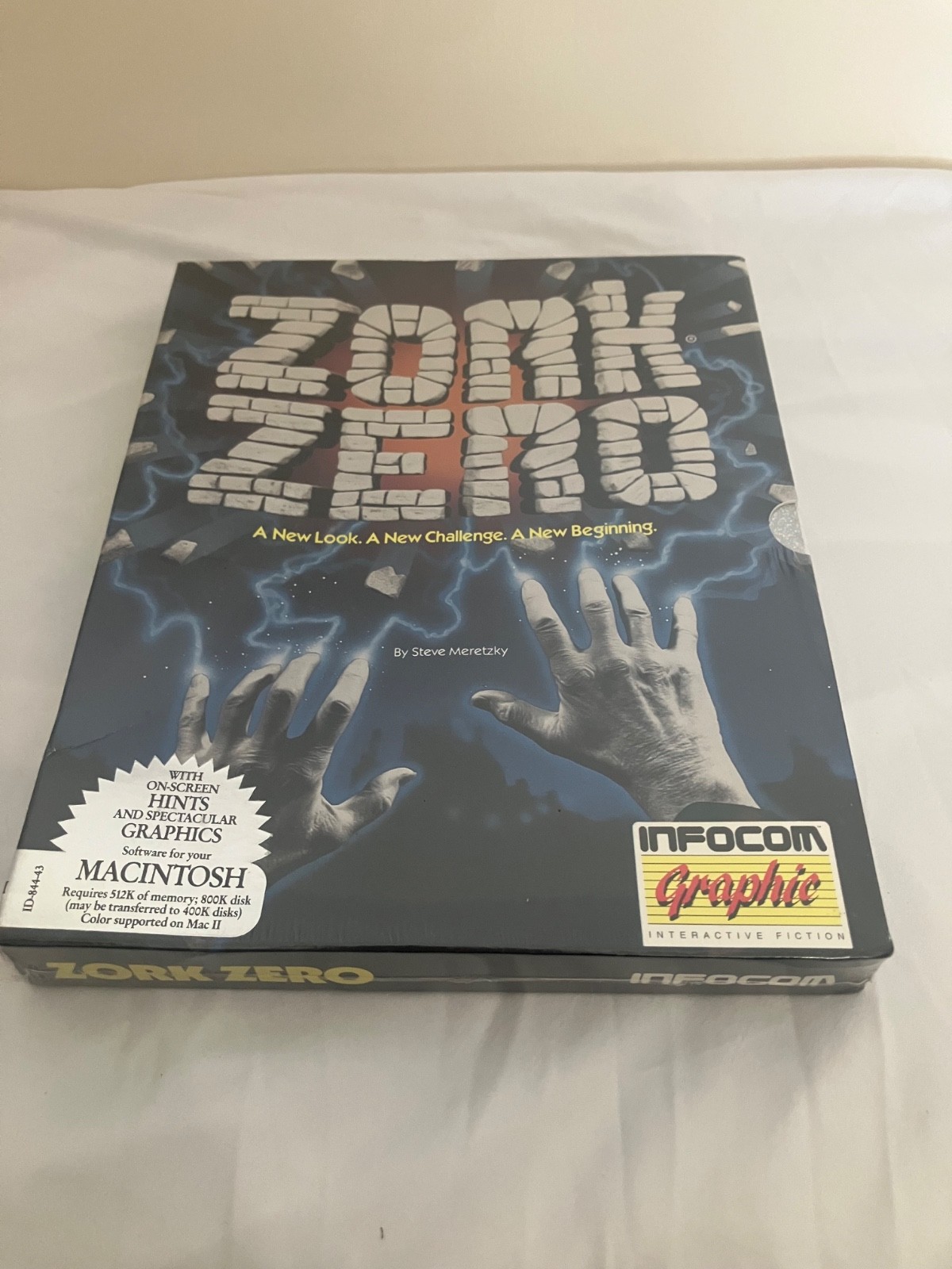 Vintage Zork Zero Mac Infocom Big Box Game 1988 Unused Partial Factory Shrinkwra