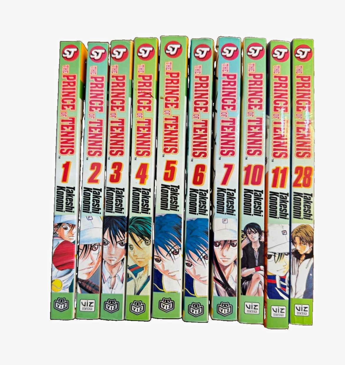 The Prince of Tennis Manga Lot Vol 1-7, 10, 11 & 28 English Takeshi Konomi