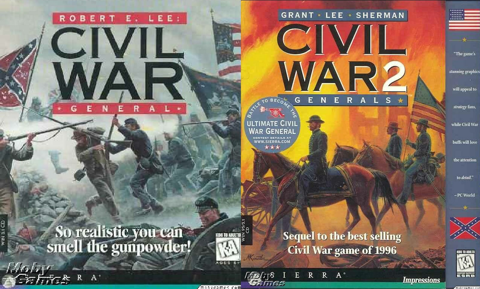 CIVIL WAR GENERALS 1 & 2 +1Clk Windows 11 10 8 7 Vista XP Install