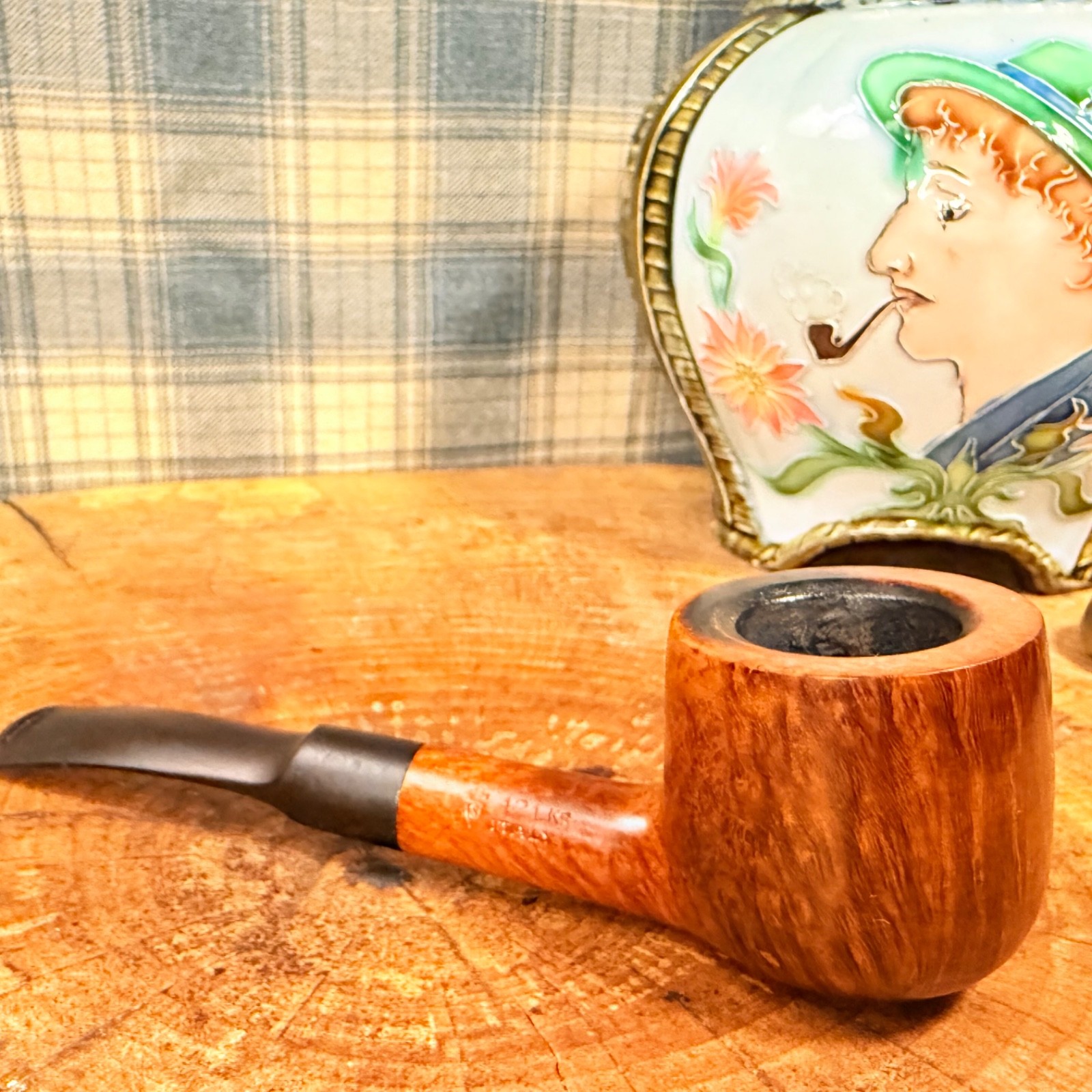 SUPER - STRAIGHT GRAIN (C) Savinelli 121 KS Briar Pot -  Estate Tobacco Pipe