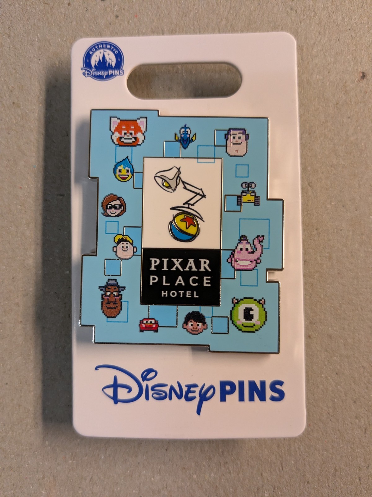 Disneyland Pixar Place Hotel Logo Pin