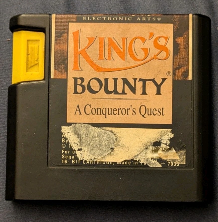 King's Bounty: The Conqueror's Quest (Sega Genesis, 1991) Cartridge Only