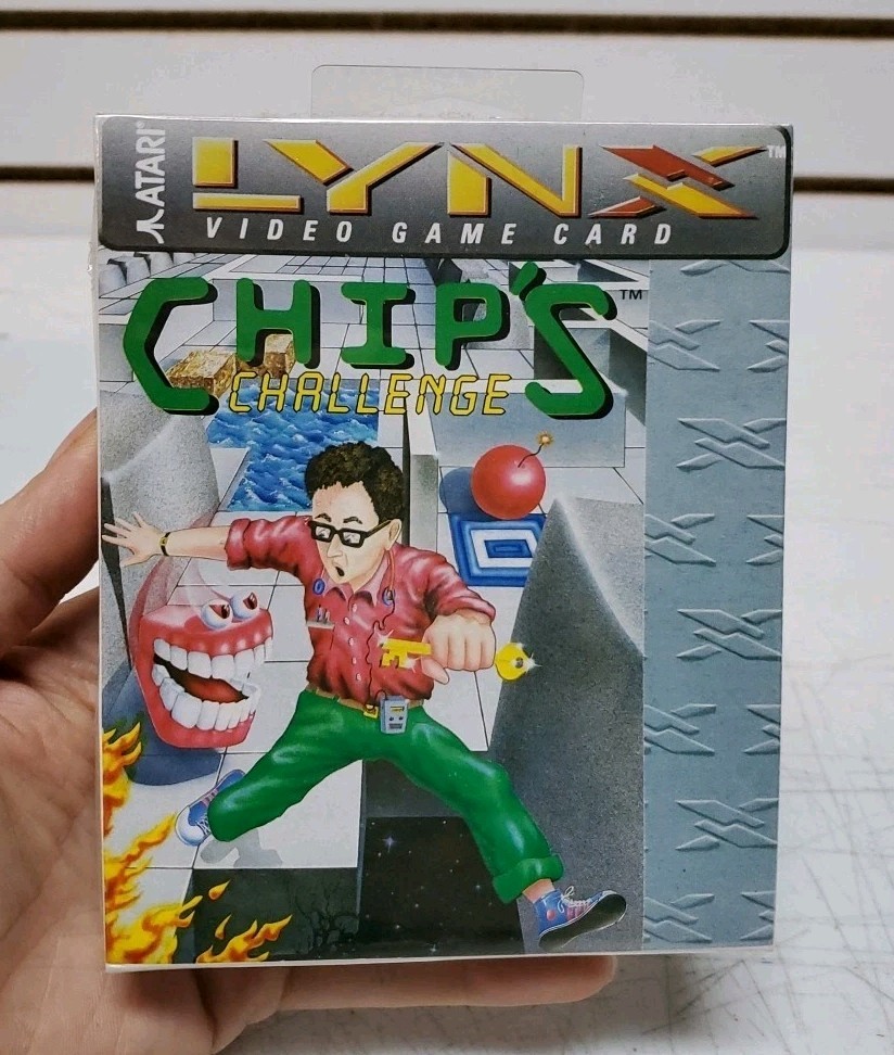 Chip's Challenge (Atari Lynx, 1989) Factory Sealed with Hanging Tab *READ*