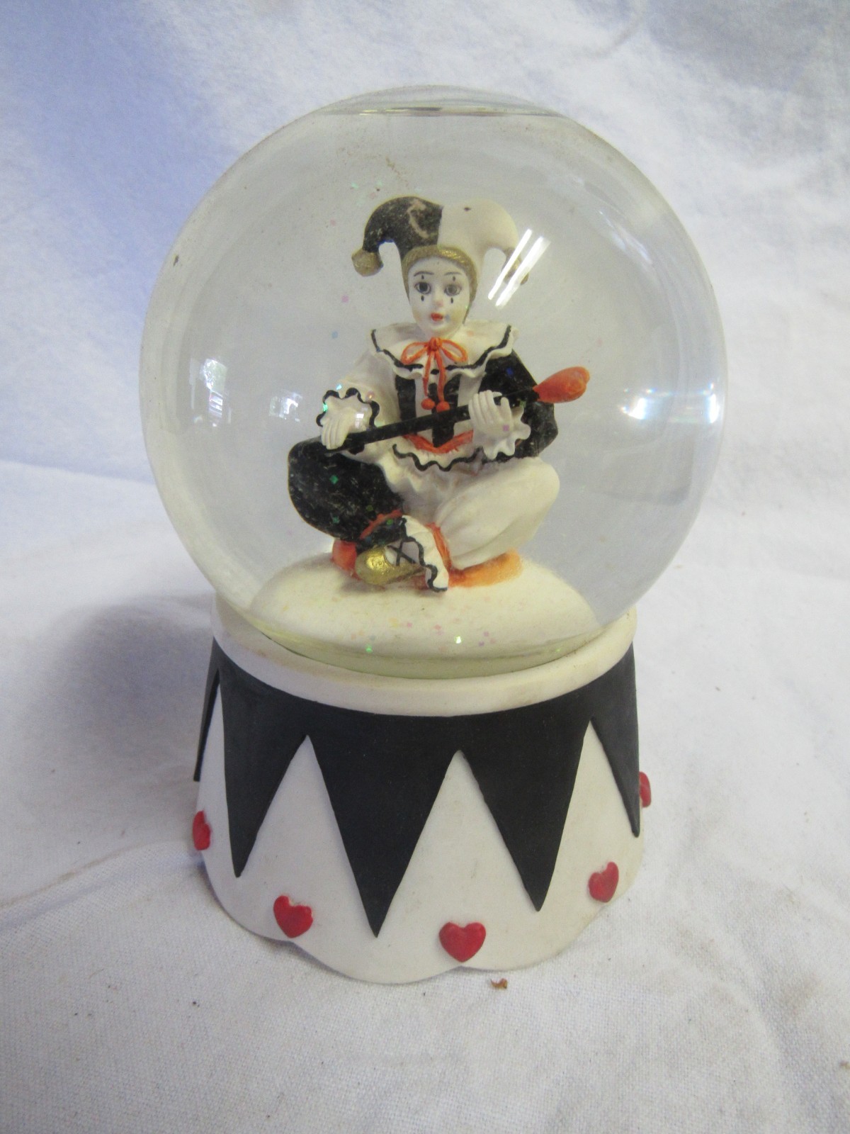San Francisco Music Box Jester Clown Musical Water Snow 1995 Heart NO MUSIC B2