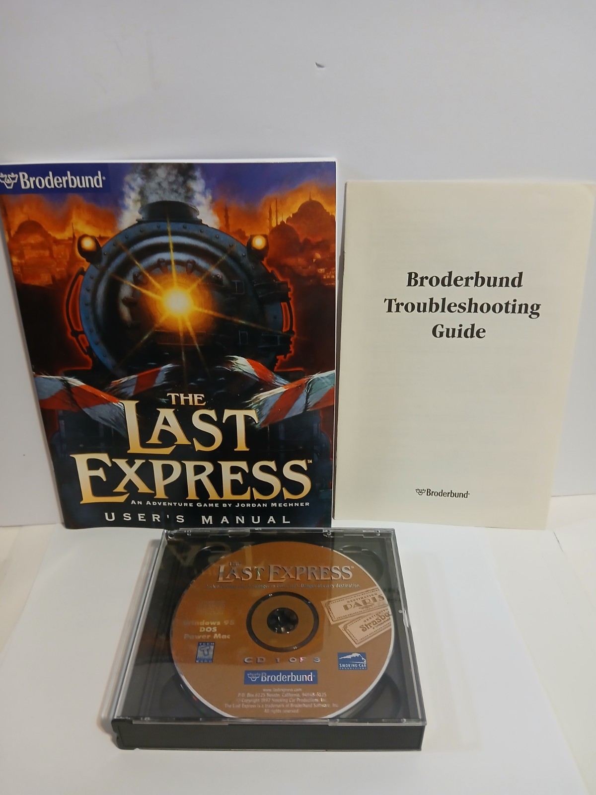 Last Express (PC, 1997) CD-ROM Last Express Windows 95 Power Mac game w manual