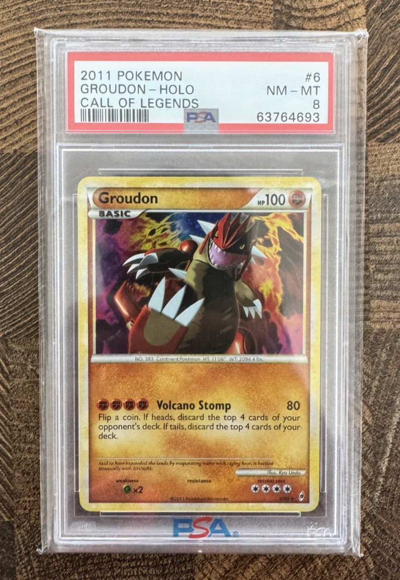 Groudon Call of Legends Holo | 6/95 | PSA 8 | Graded Pokémon Card TCG