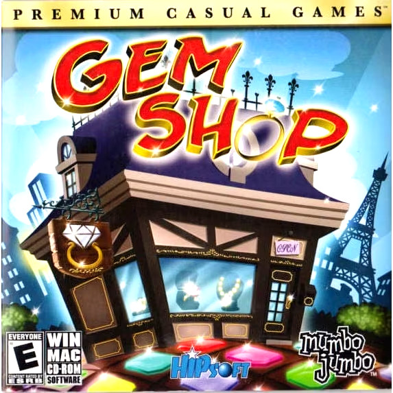 Gem Shop (PC/Mac CD-ROM, 2005) *Disc Only* NO CASE NO ART Match-3 Puzzle Game