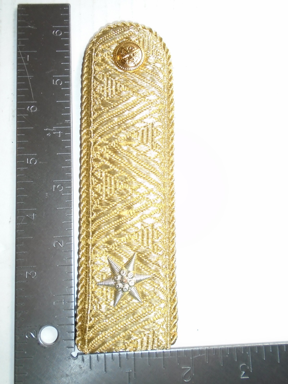 Vintage Hungarian People's Army Major General Single Shoulder Board