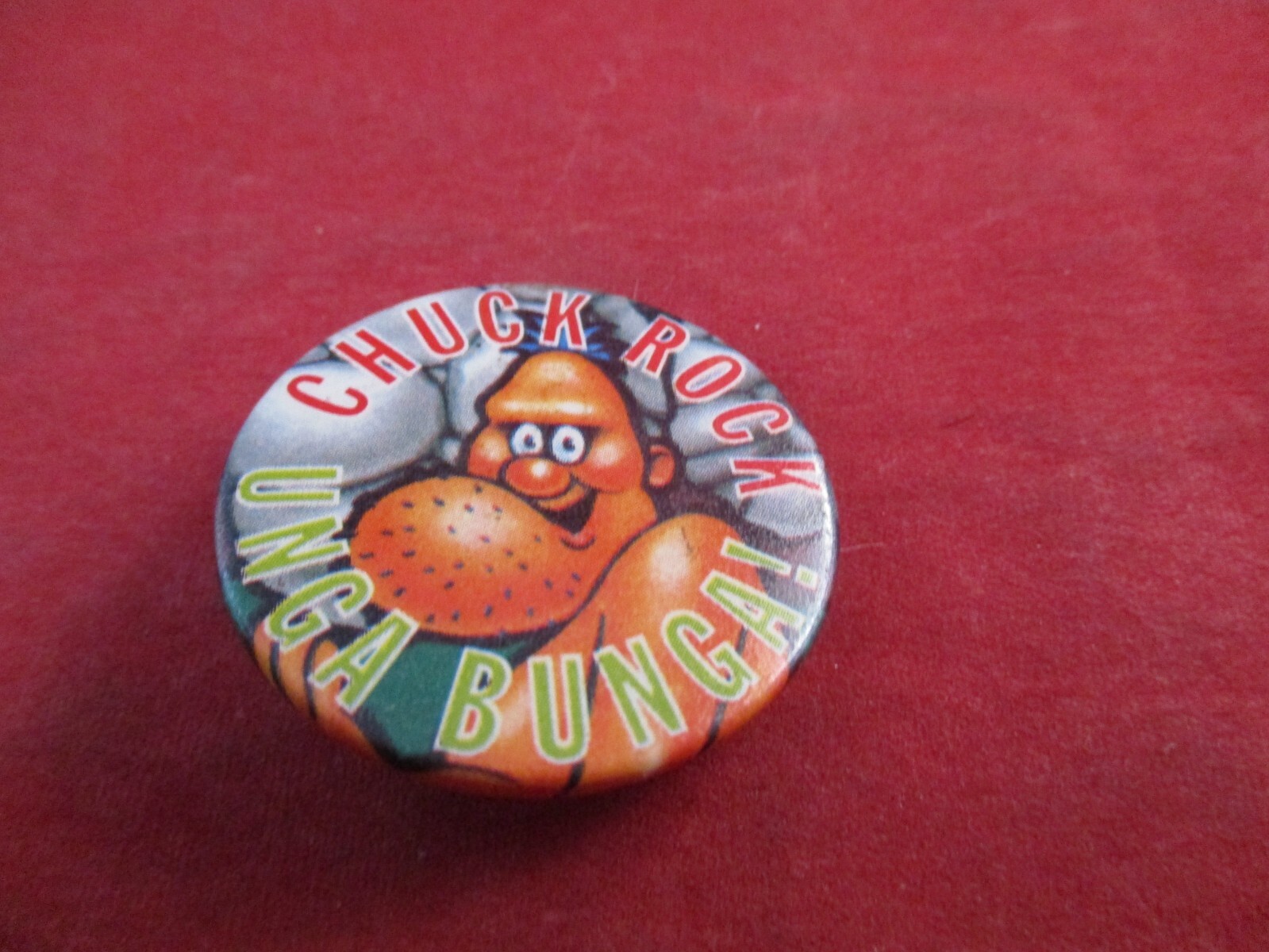 Chuck Rock Video Game Sega Genesis Game Gear Super Nintendo SNES Promotional Pin