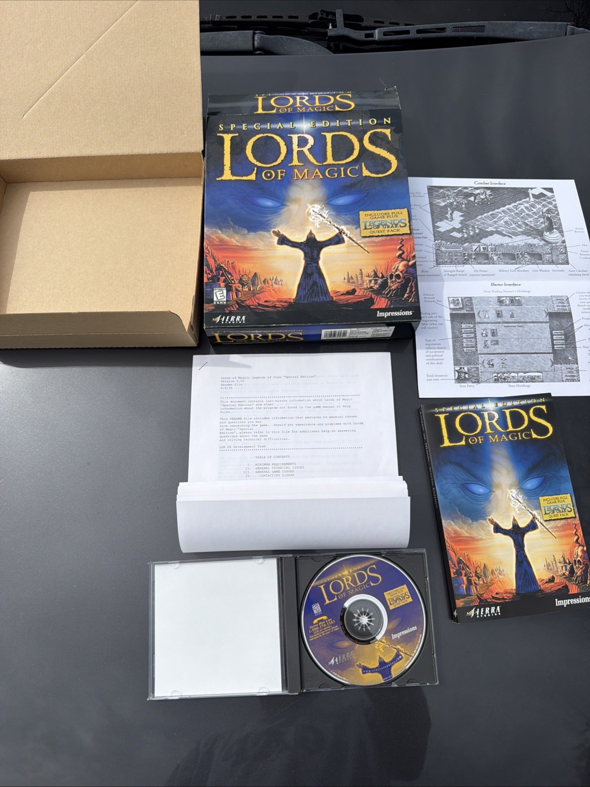 LORDS OF MAGIC SPECIAL EDITION : CD-ROM PC WIN 98/2000/XP VINTAGE BIG BOX