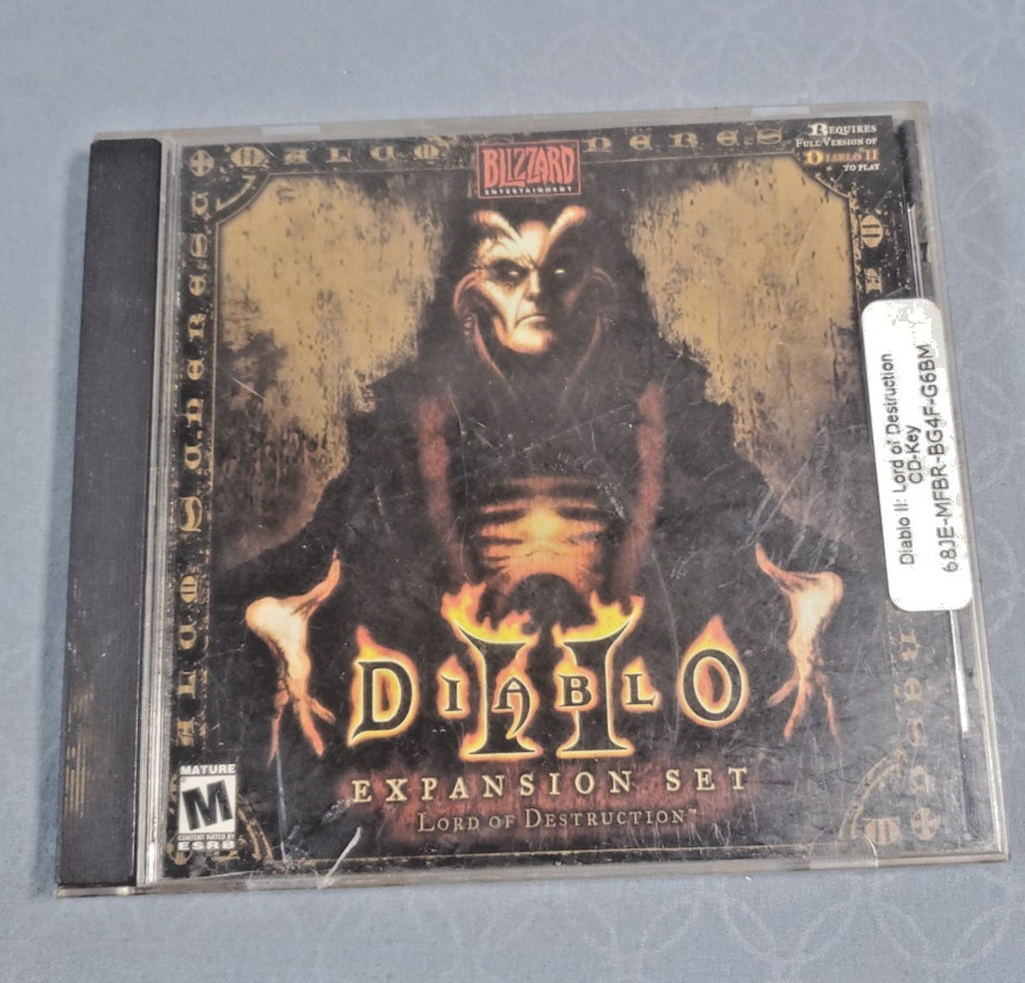 Diablo II- Lord of Destruction- PC CD-ROM- Expansion Blizzard 
