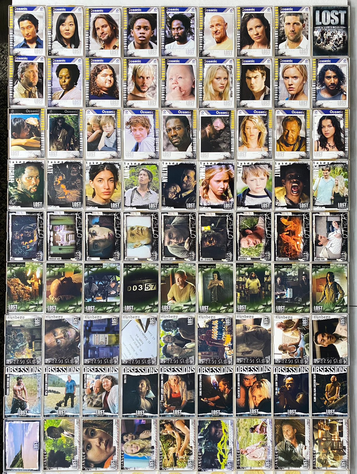 Lost Revelations Base Trading Card Set of 81 Cards Inkworks 2006