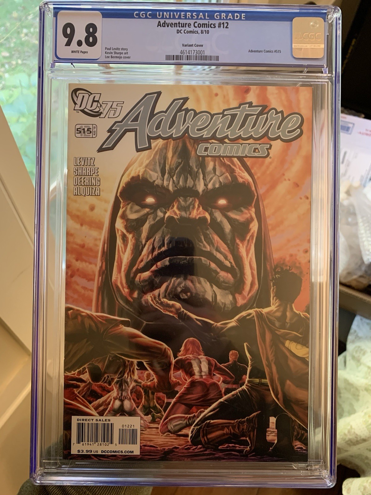 Adventure Comics #12 (2010) CGC 9.8 Bermejo Variant Cover Darkseid