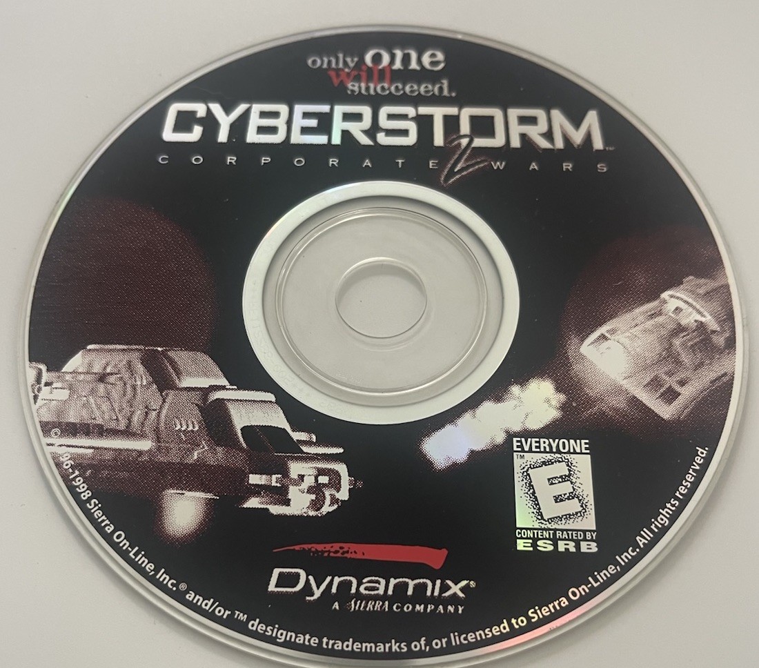 CyberStorm 2: Corporate Wars (PC CD-ROM) – Disc Only – Tested to Install