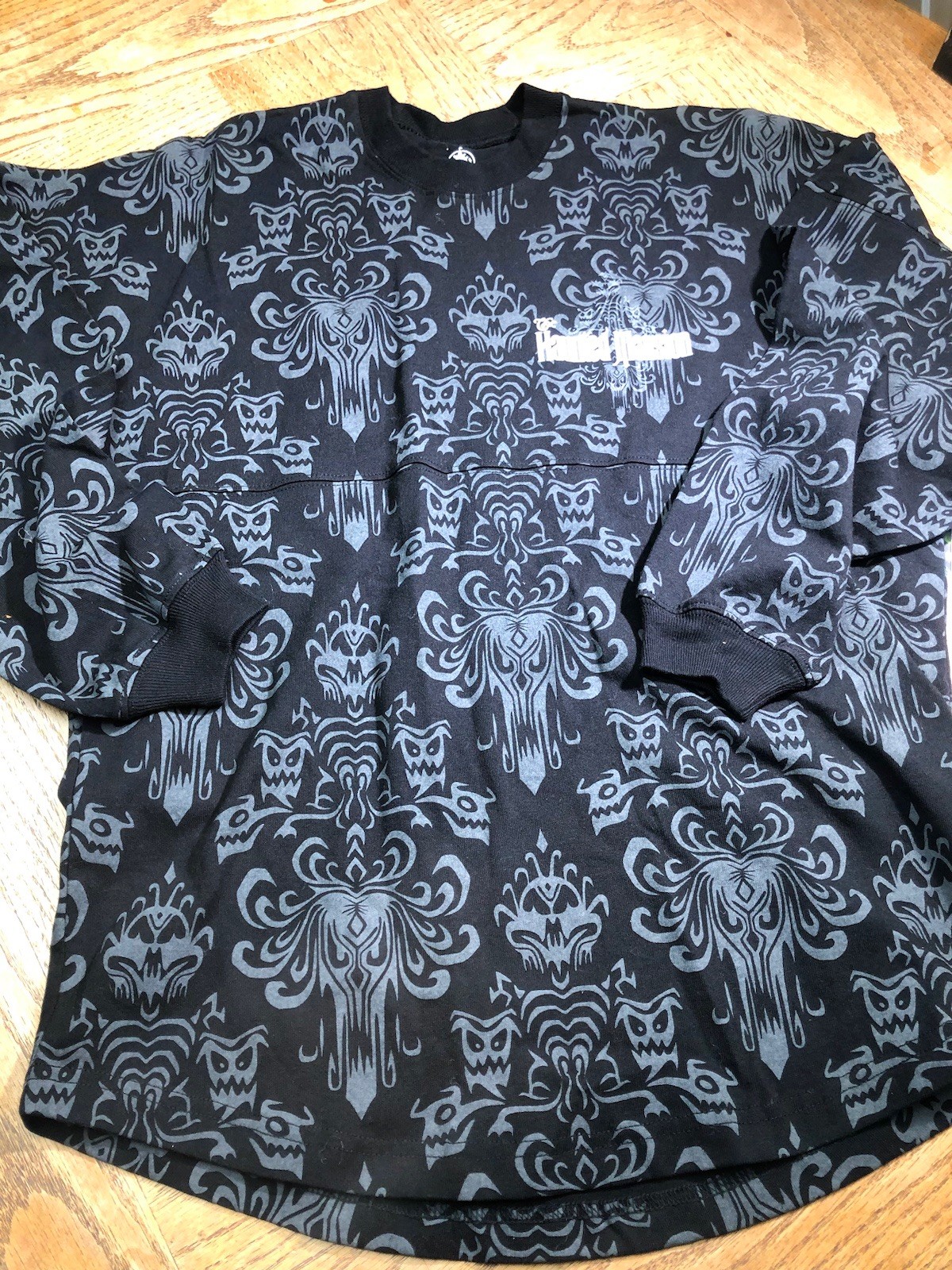Disney Parks the Haunted Mansion Glow-in- the -Dark Spirit Jersey XS NWT 