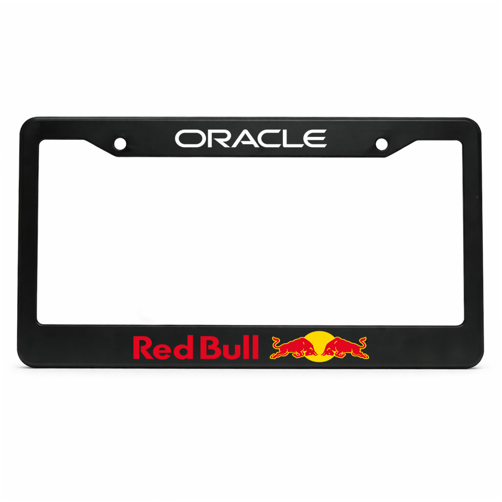 Oracle Red Bull US Size 12x6 in Aluminum Metal License Plate Frame Fans Gift
