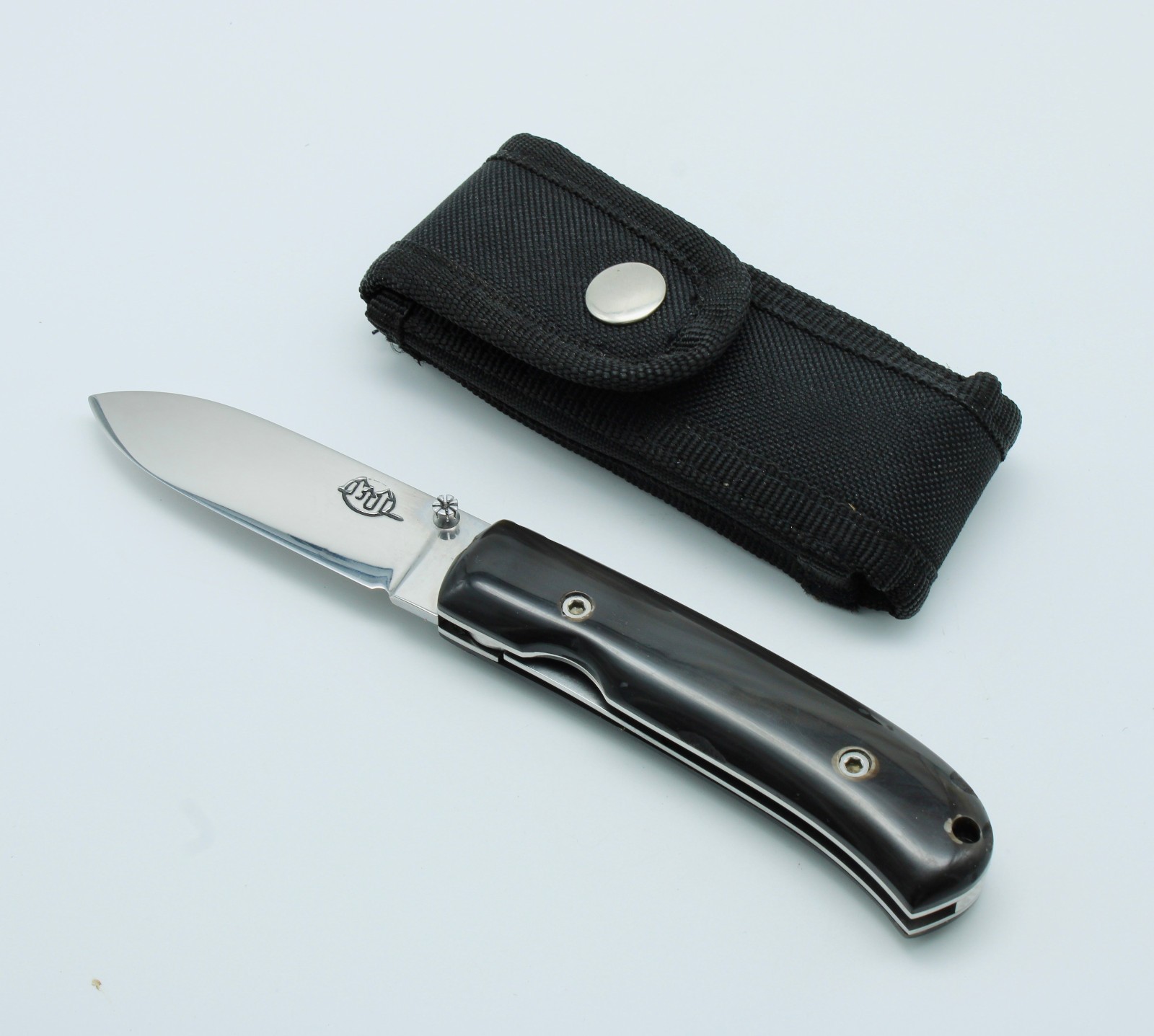 CITADEL FIDEL LINER LOCK BUFFALO HORN N690CO BOHLER HANDMADE FOLDING KNIFE