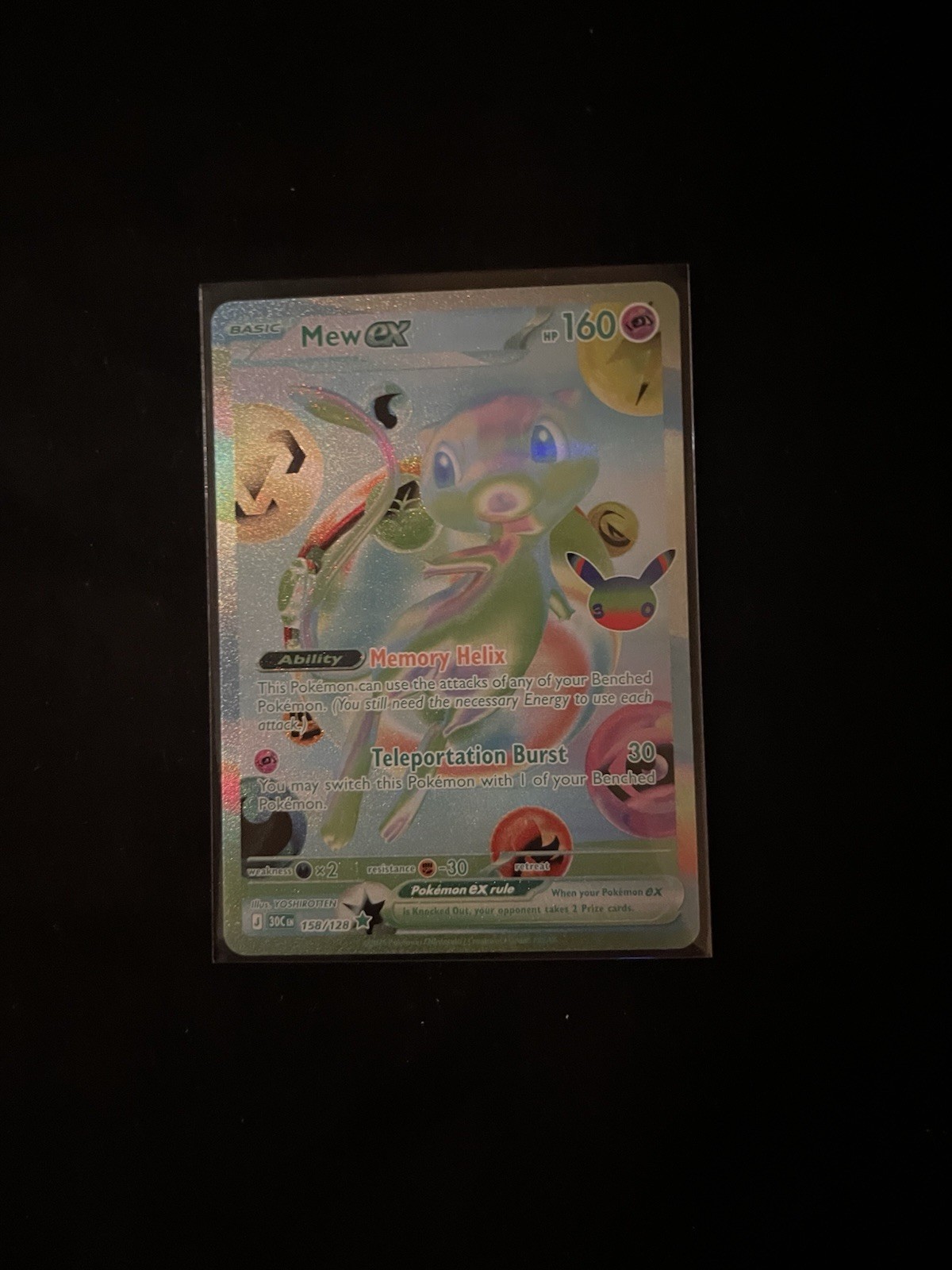 Pokémon TCG Mew ex 158/128 30th Anniversary Set “Future Mew” Pack Fresh NM
