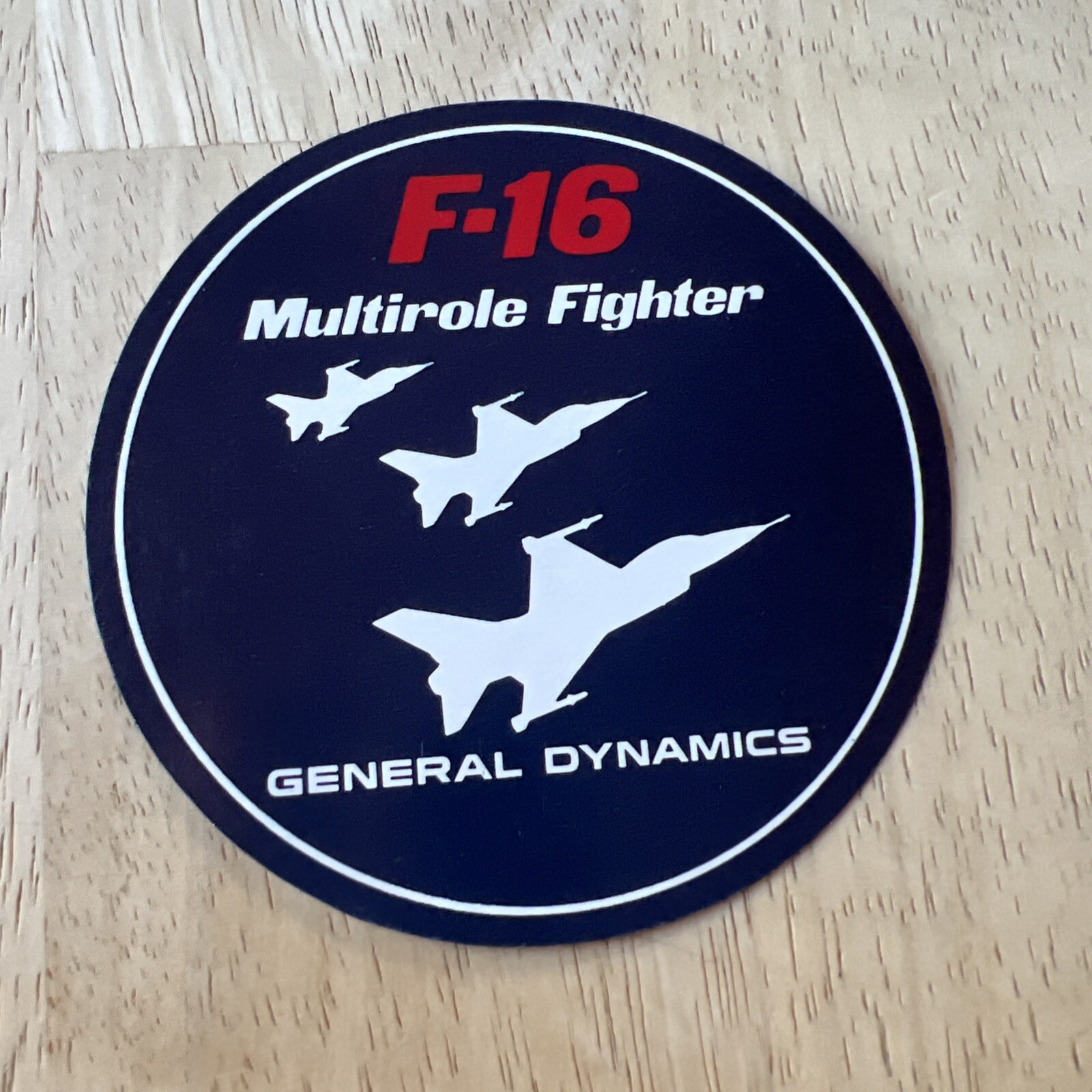 Vintage F-16 Multirole Fighter General Dynamics Sticker 
