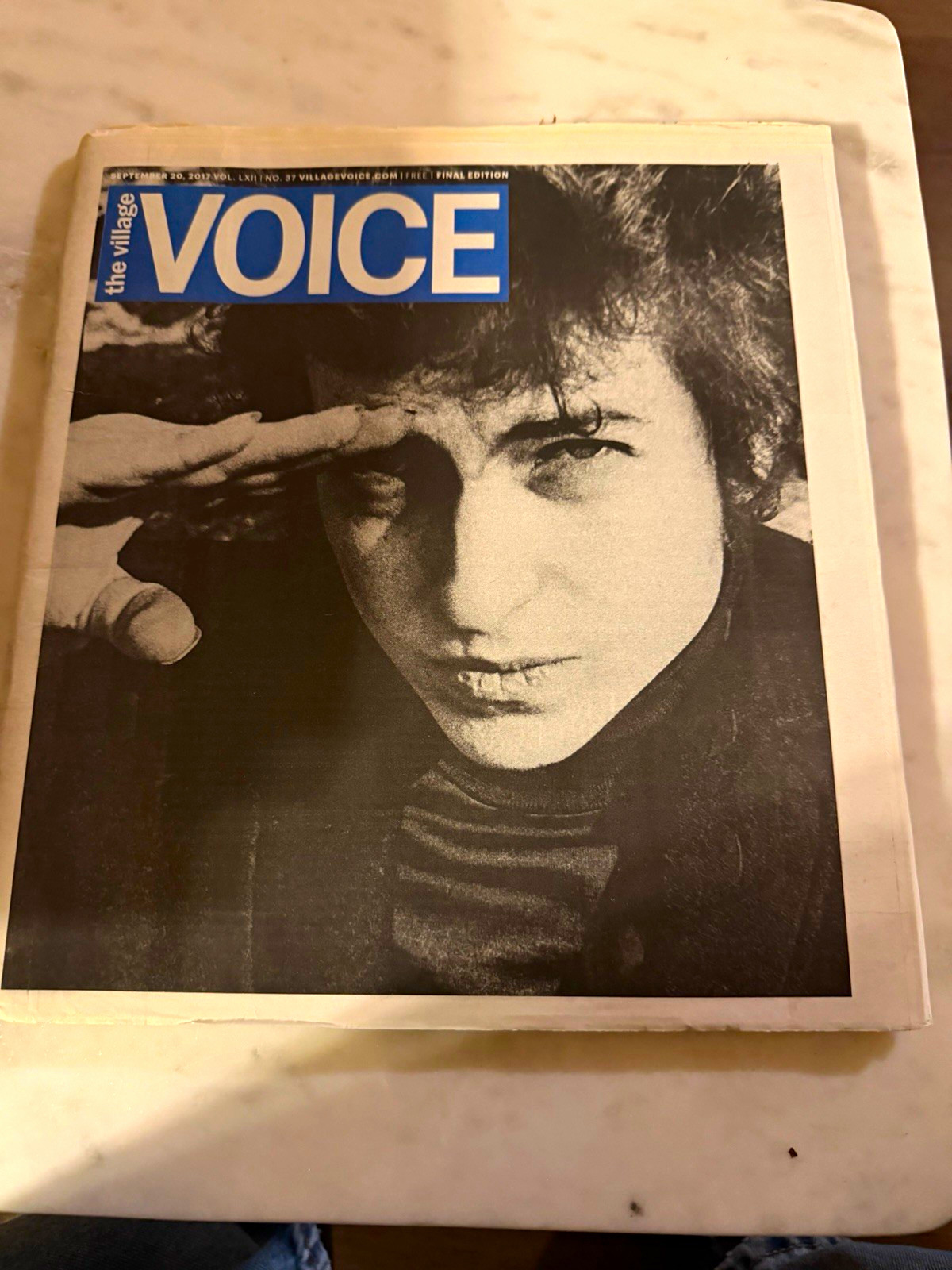 The Village Voice Sept 20 2017 Vol LXII No 37 Final Edition Bob Dylan Cover