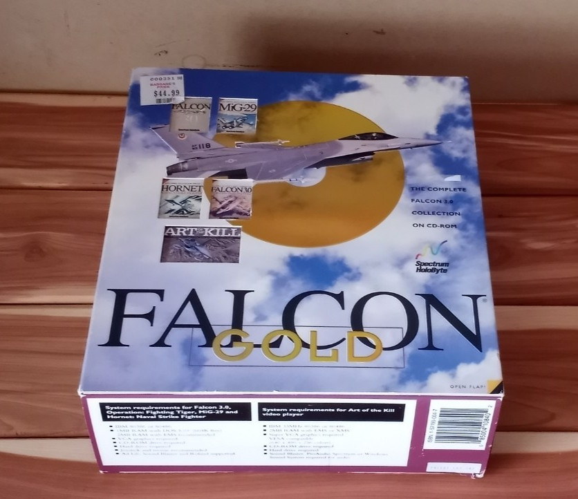 Falcon Gold: Complete 3.0 Collection Flight Simulator Big Box PC 1994 Game [New]