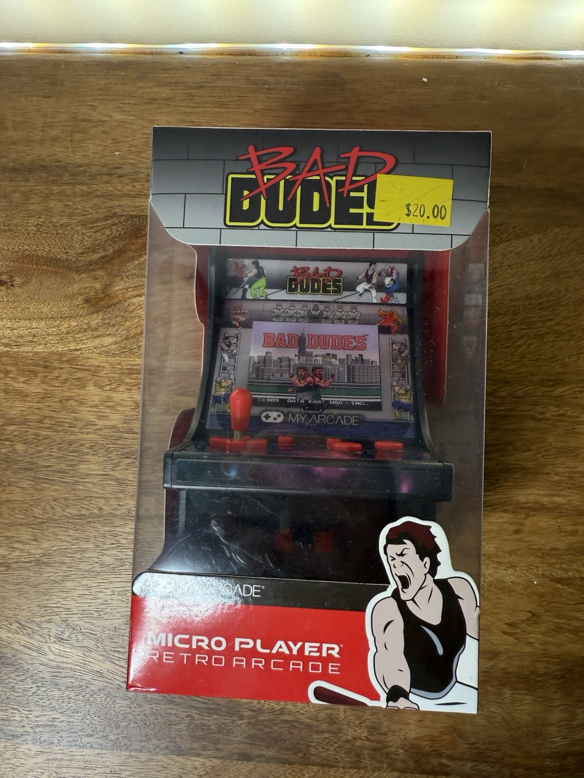 My Arcade Bad Dudes Micro Player 6.75 Inch Mini Retro Arcade Machine Video Game