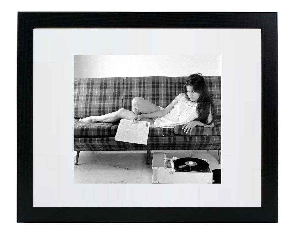 Beautiful Actress & Model Claudia Cardinale Matted &Framed Picture Photo