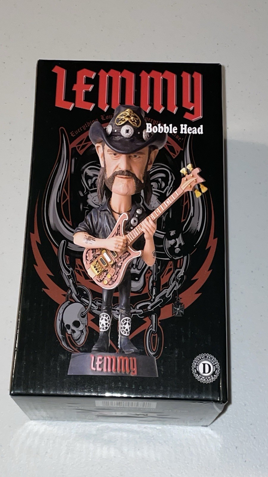 Motorhead Lemmy Kilmister Bobblehead NM OOP Limited Edition 2000 Worldwide