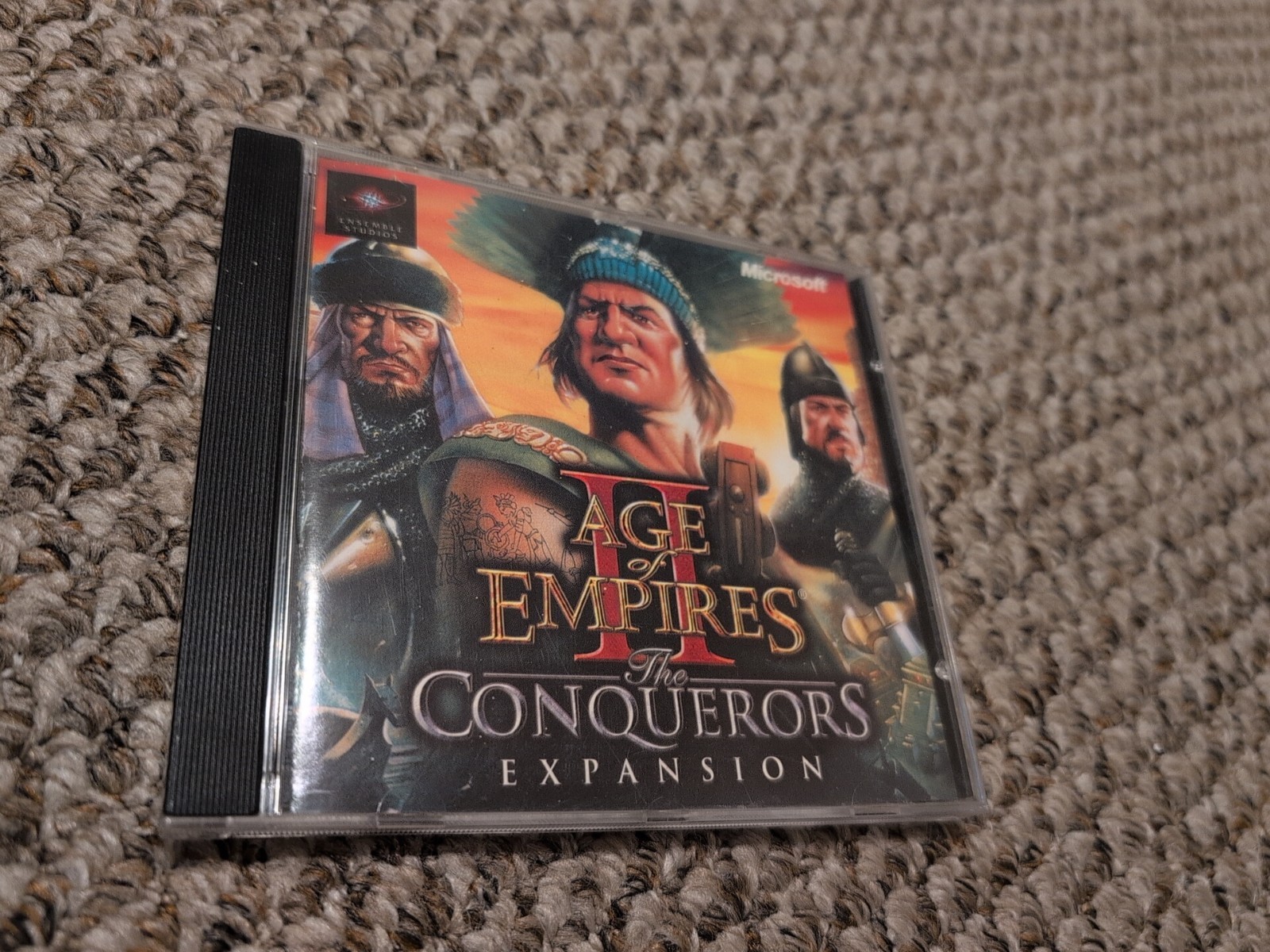 Age of Empires II The Conqueror's Expansion Case Art CD Set Key NO GAME DISC 