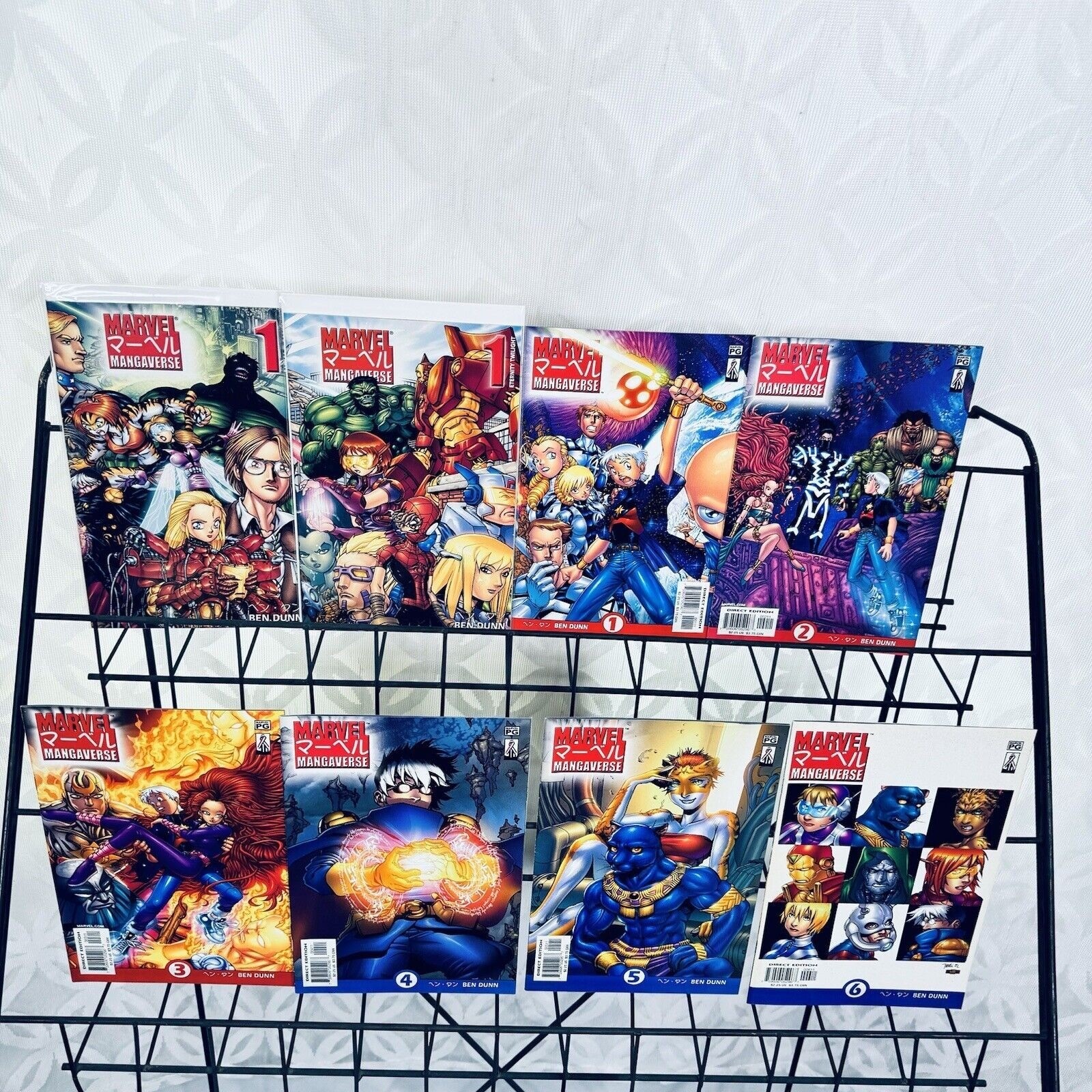 Marvel Mangaverse Comic Lot 1-6 & Eternity Twilight Ben Dunn 2002 Marvel Comics