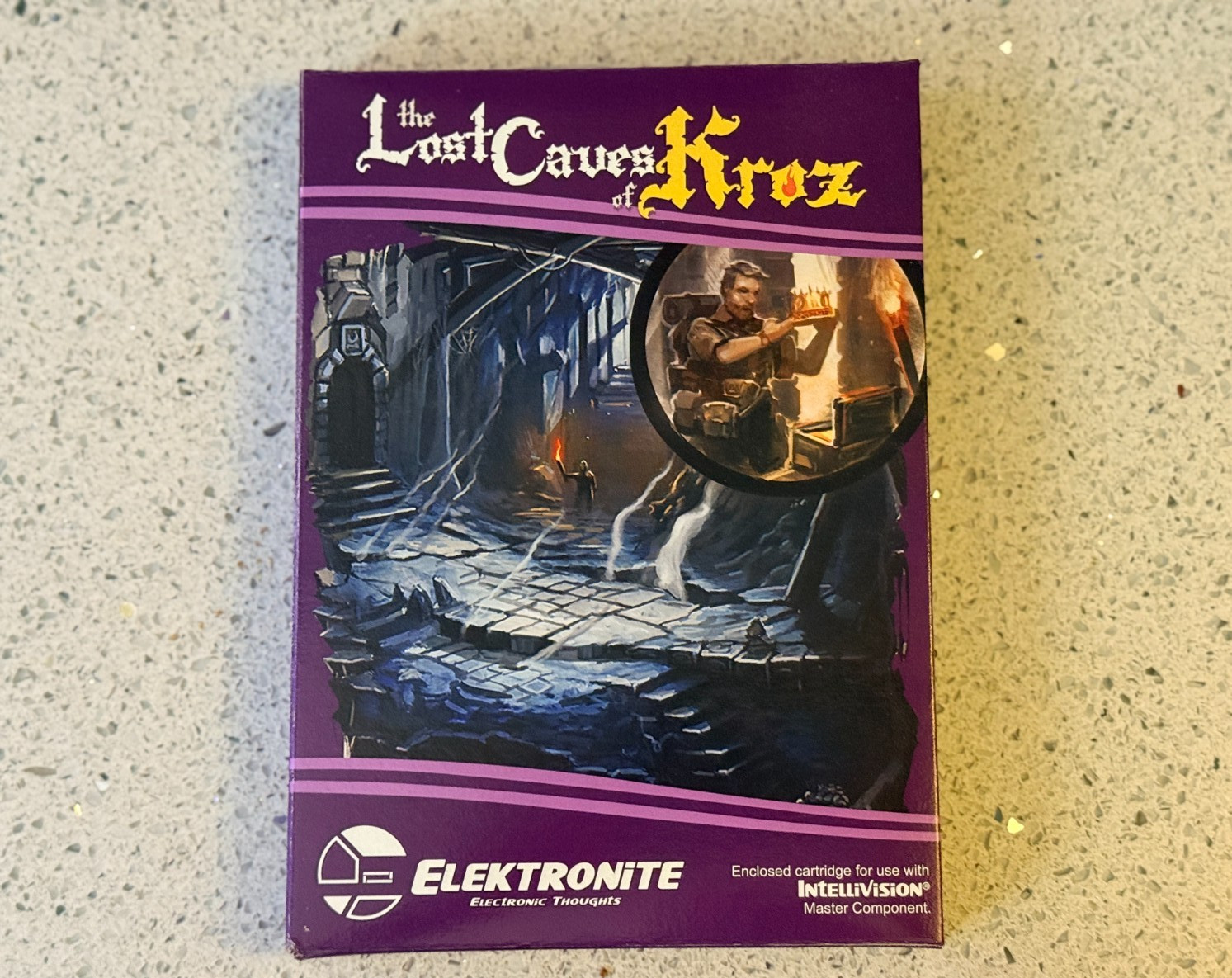 The Lost Caves of Kroz Intellivision Elektronite 2013 Complete CIB