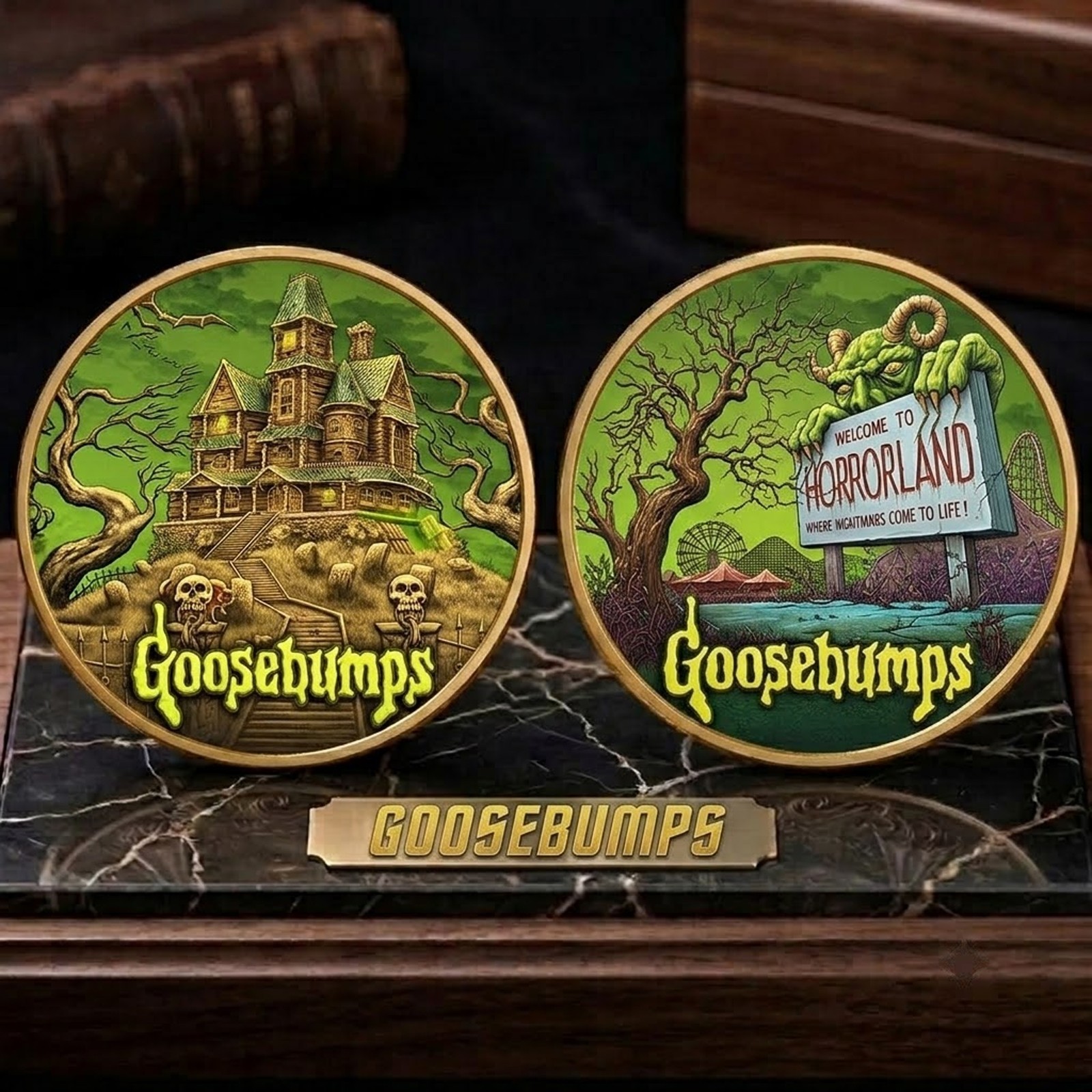 Goosebumps Horrorland Commemorative Coin - Collection Halloween Coin