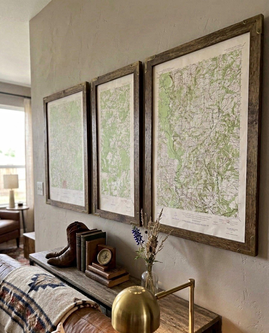 Collection of (3) Vintage Texas USGS Topographic Maps (1946–1954) – East Texas