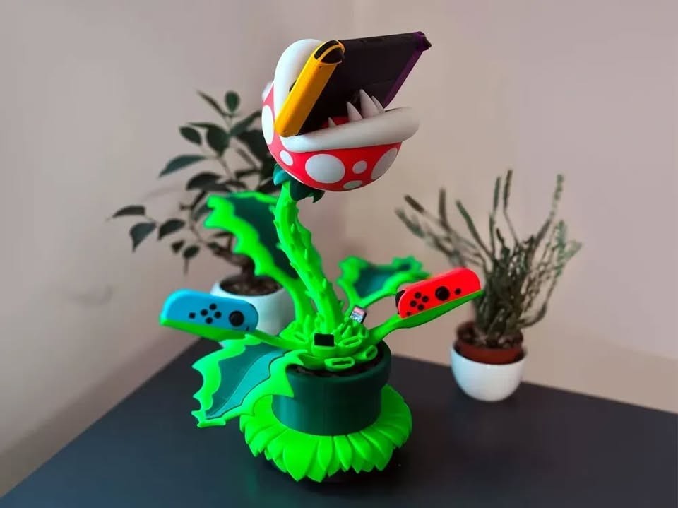 Piranha Plant Switch Dock (Charging and TV - Hub)