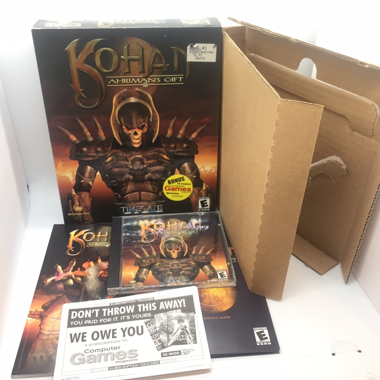 Kohan: Ahriman's Gift for PC 2001 Big Box Game Strategy RTS