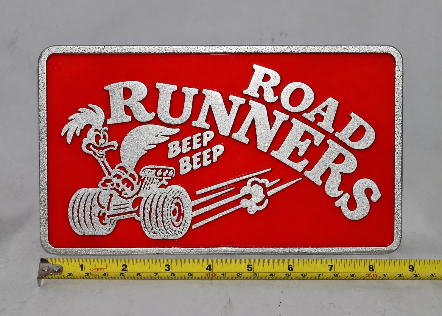 ROAD RUNNERS  Cast Aluminum Car Club Plaque