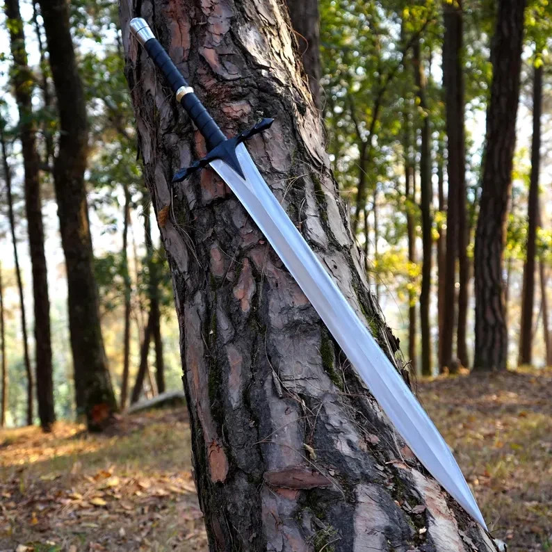 Handmade 5160 Carbon Steel Medieval Sword Full Tang Replica Collectible Gift