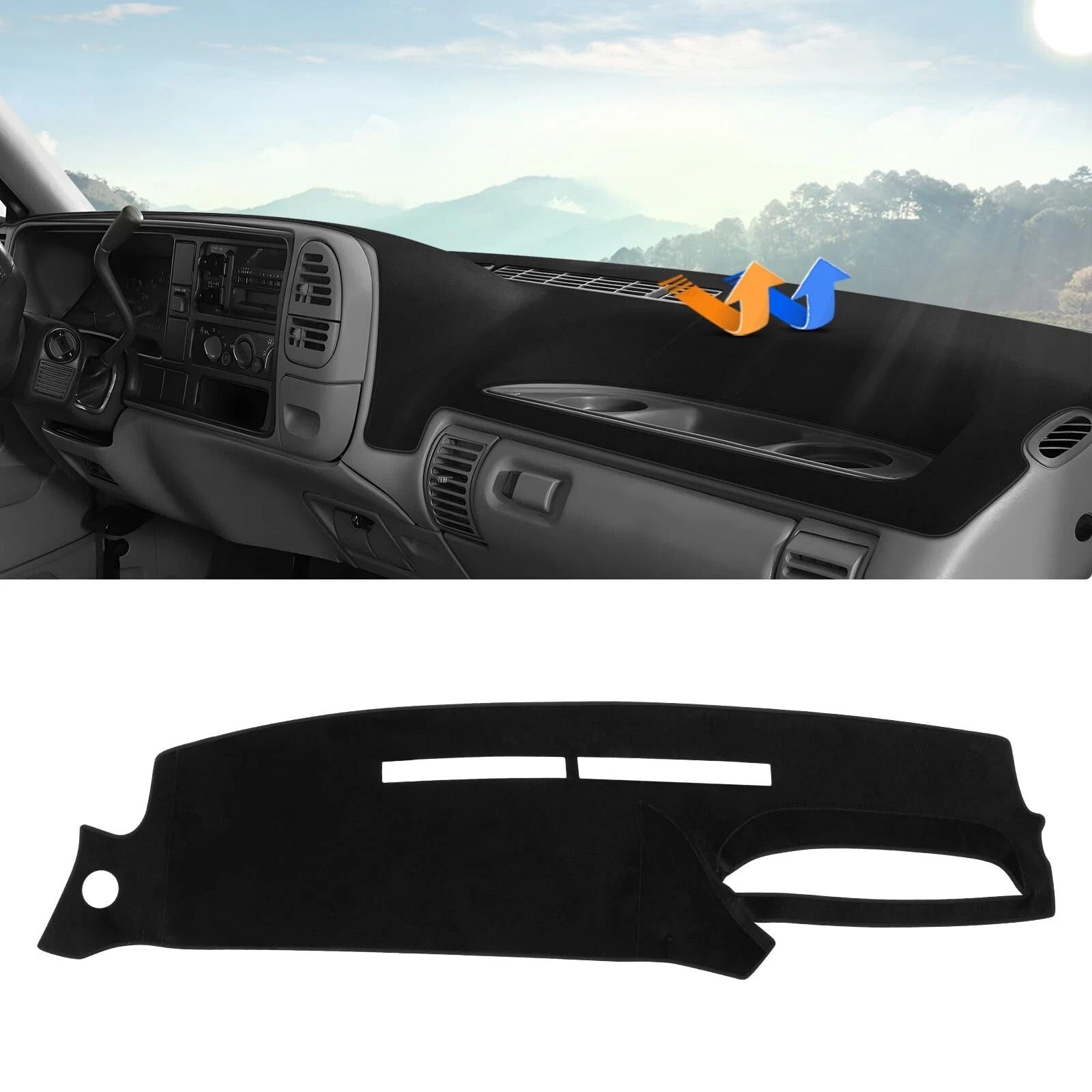 Autorder Dashboard Cover Mat for 1995 1996 Chevy Chevrolet Silverado C/K 1500...